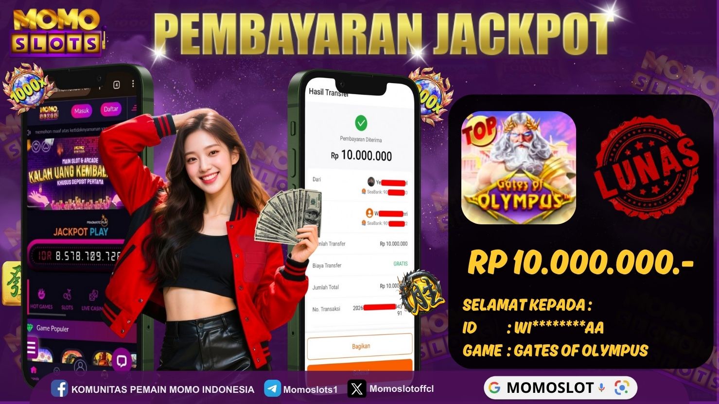 MOMOSLOTS JACKPOT SLOT GATES OF OLYMPUS